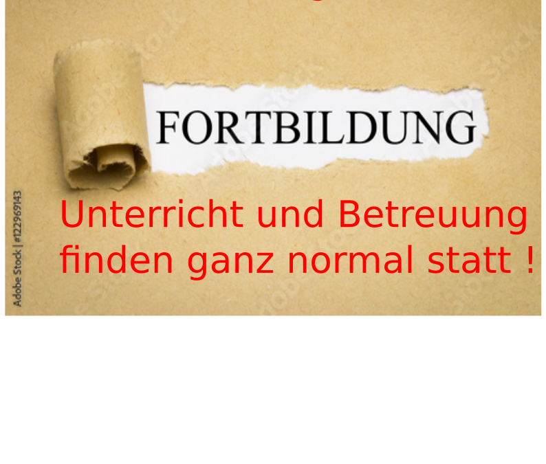 Keine Fortbildung am Mittwoch